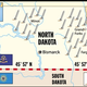 Map of North Dakota